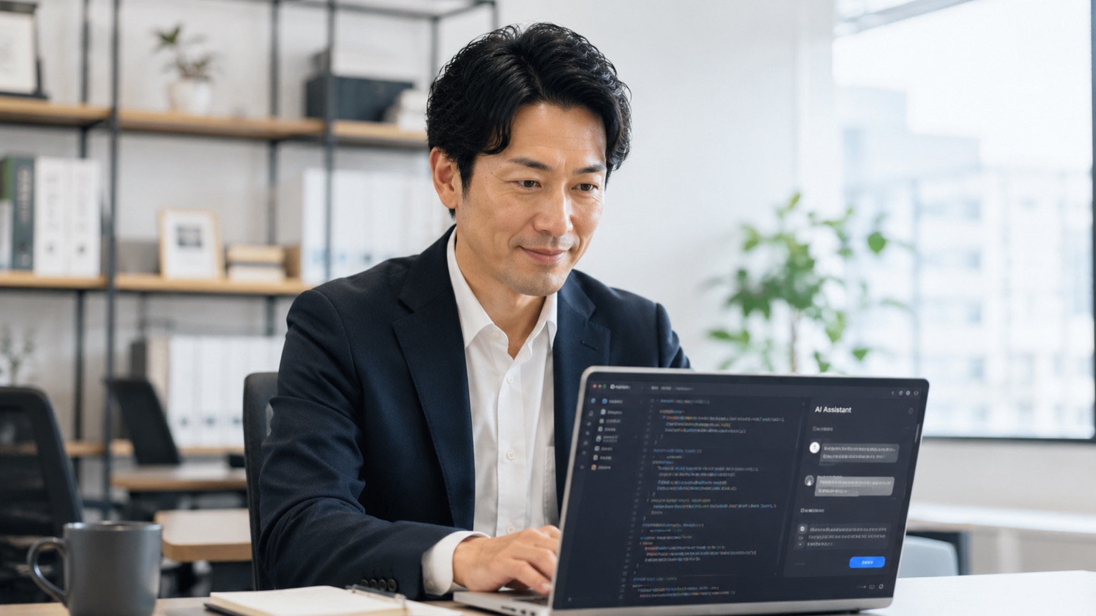 Claude Codeで業務を進める様子