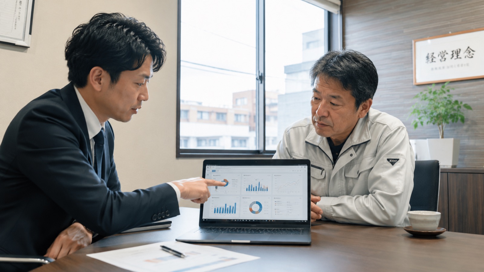 導入企業での打ち合わせ風景